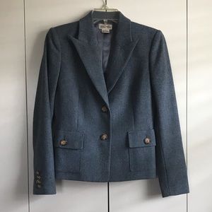 MICHAEL KORS Blue Wool Blazer Size 2